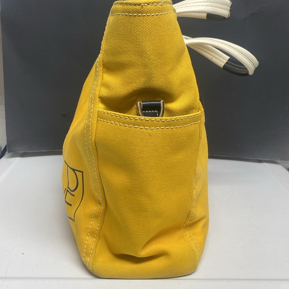 Diane Von Furstenberg Yellow Canvas Tote Bag - Picture 7 of 17